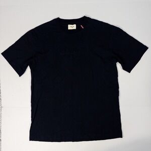 Designer‎ Bally T-Shirt Mens Size M Regular Fit Embroidered Logo Black Classic